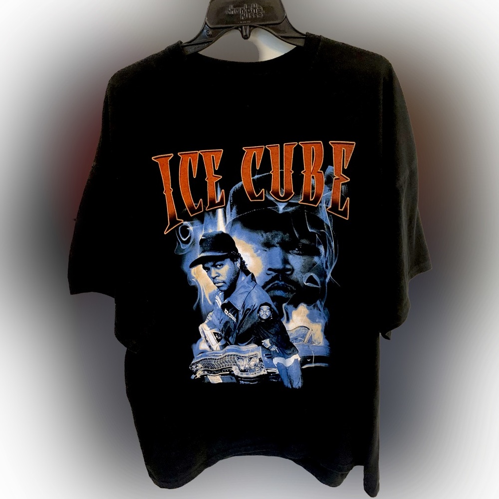Y2K Vintage Ice Cube T-shirt 2XL Black SS EXCELLENT CONDITION Collectible XXL